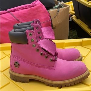 Pink Timberlands